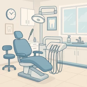 An inside view of a dental Clinic in Canberra.