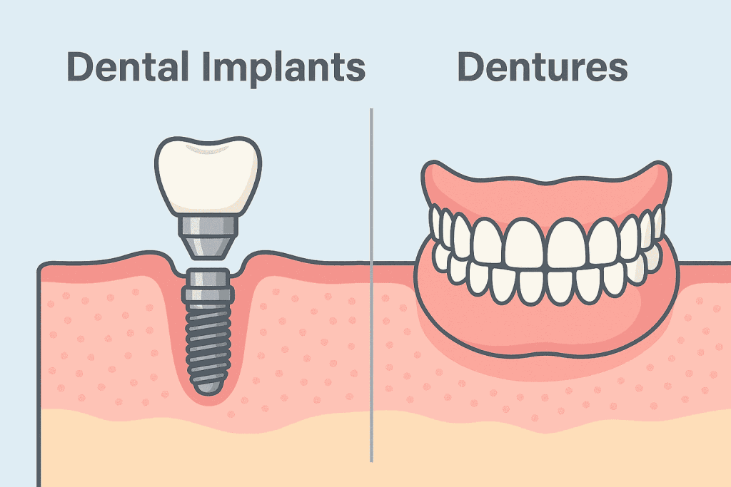 Dental Implants vs. Dentures