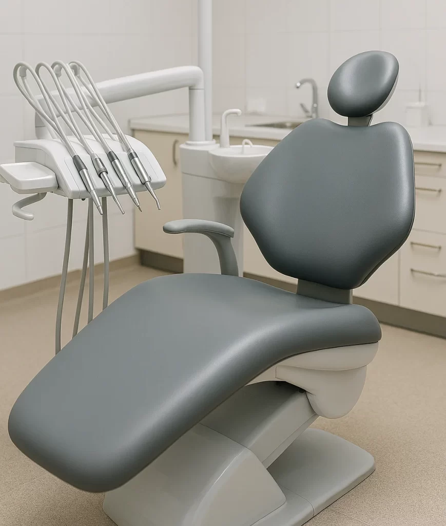 A dental Chair in a Dental clinic.