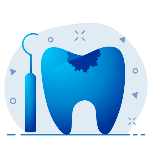 A small bluish Tooth.